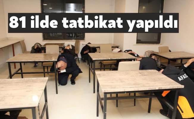 TATBİKAT BAŞARIYLA YAPILDI