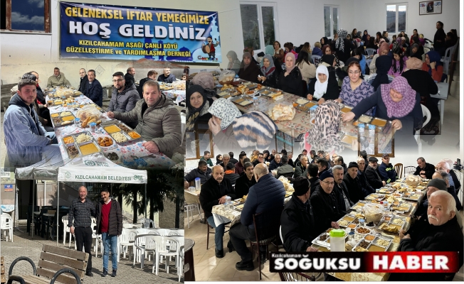 AŞAĞI ÇANLI KÖYÜNDE GELENEKSEL İFTAR YEMEĞİ DÜZENLENDİ