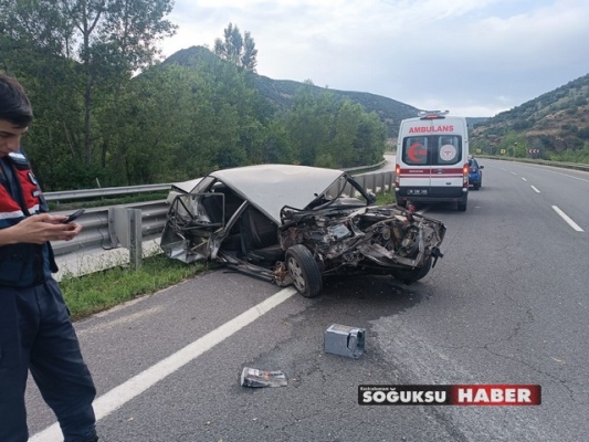 KIZILCAHAMAM BULAK MEHALLESİNDE TRAFİK KAZASI