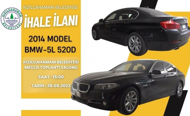 BMW İHALE İLE SATIŞA ÇIKACAK