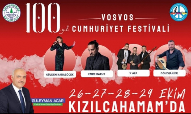 KIZILCAHAMAM'DA 100 YIL FESTİVAL COŞKUSU