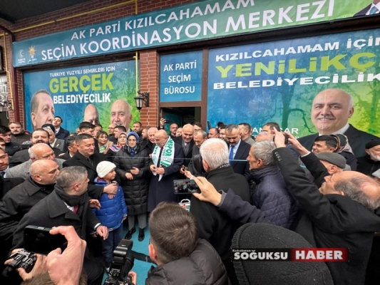 AK PARTİ KIZILCAHAMAM SEÇİM BÜROSU AÇILIŞI YAPILDI