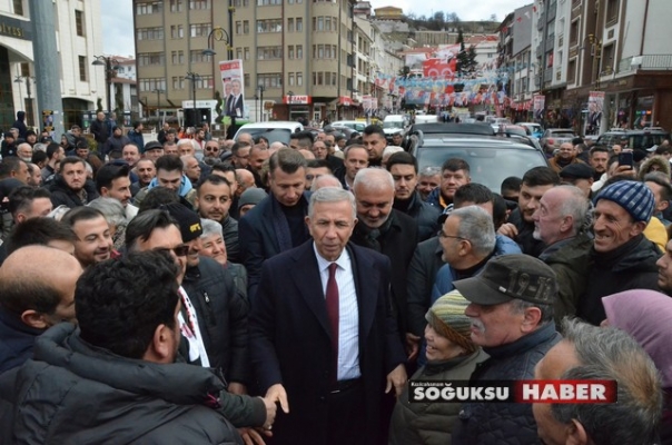 MANSUR YAVAŞ KIZILCAHAMAM'DA ZİYARETLERDE BULUNDU