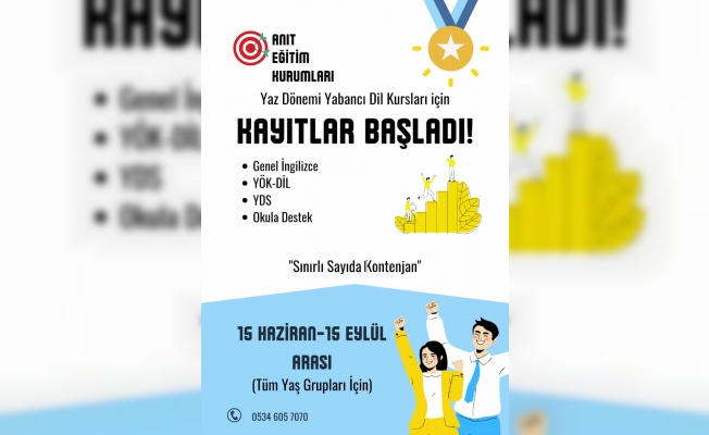 YABANCI DİL KURS KAYITLARI BAŞLADI