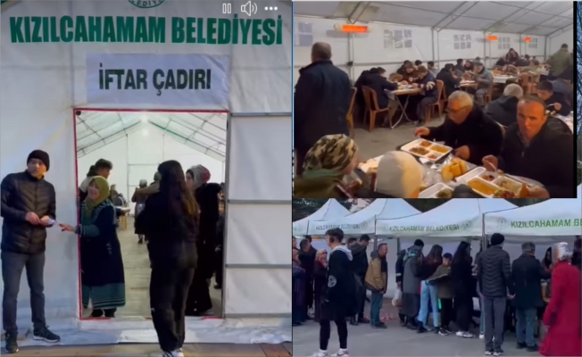 KIZILCAHAMAM'DA İLK İFTAR