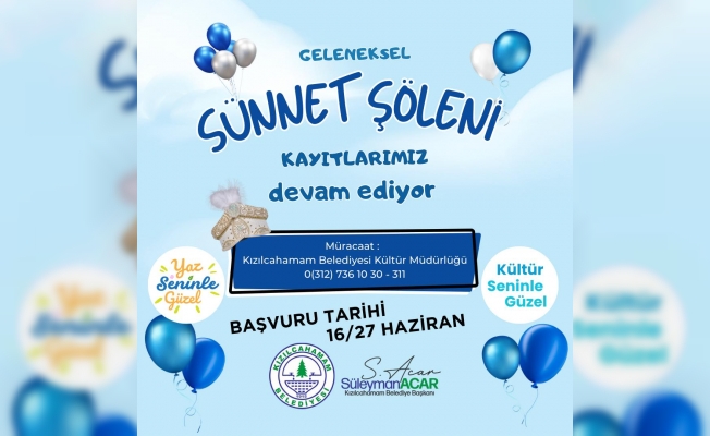 SÜNNET KAYITLARI İÇİN SON İKİ GÜN