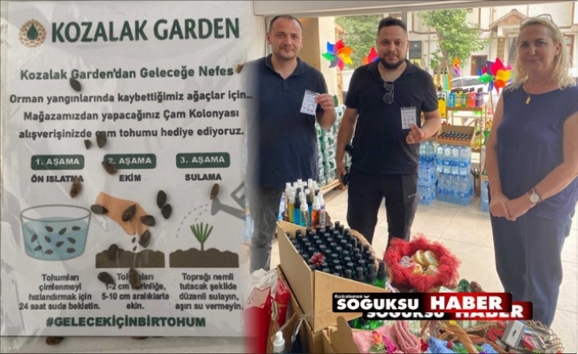 ÇAM KOLANYASI ALANA ÇAM TOHUMU HEDİYE EDİLİYOR, GELECEĞE NEFES OLUYOR