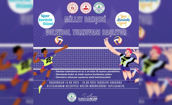VOLEYBOL TURNUVASI BAŞVURUSU İÇİN BUGÜN SON GÜN