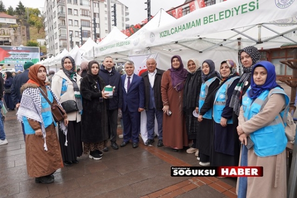 KADINLARDAN GAZZEYE 24 BİN TL YARDIM