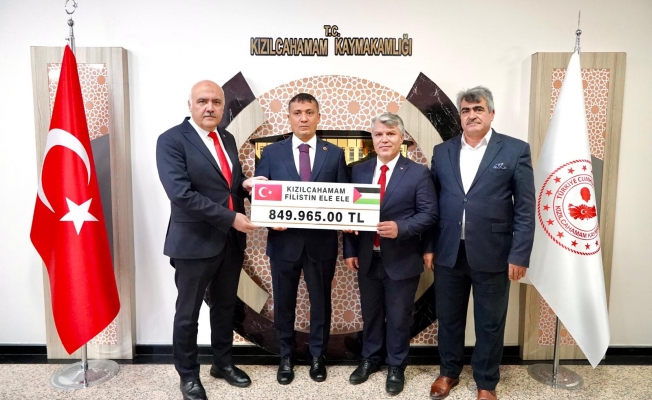 KIZILCAHAMAM'DAN GAZZE'YE GÖNÜL KÖPRÜSÜ