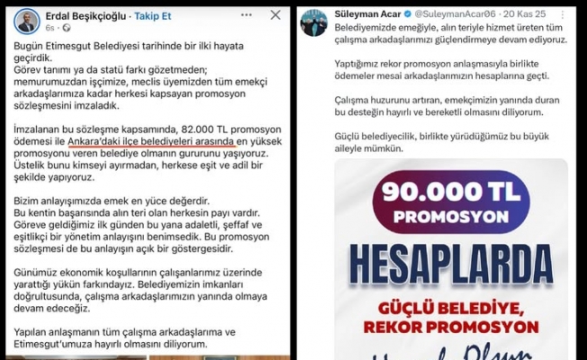 ANKARA'DA EN YÜKSEK PROMOSYON ALAN KIZILCAHAMAM BELEDİYESİ OLDU