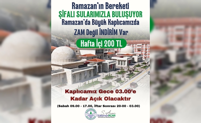 BÜYÜK KAPLICADA İNDİRİM