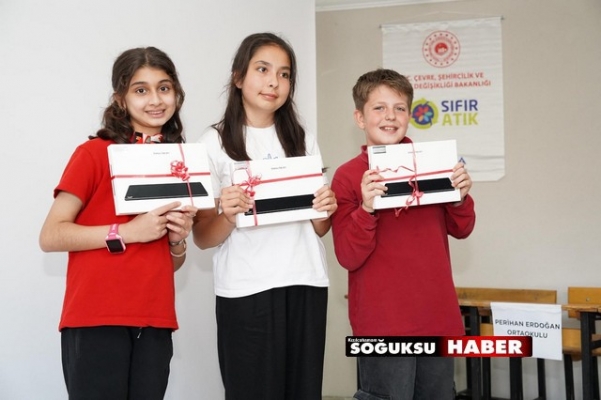 SIFIR ATIK BİLGİSİ TABLET KAZANDIRDI