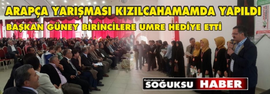 6. ULUSLAR ARASI ARAPÇA YARIŞMASI KIZILCAHAMAMDA YAPILDI