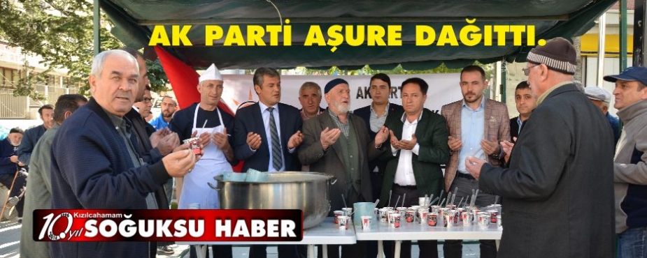  AK PARTİ AŞURE DAĞITTI.