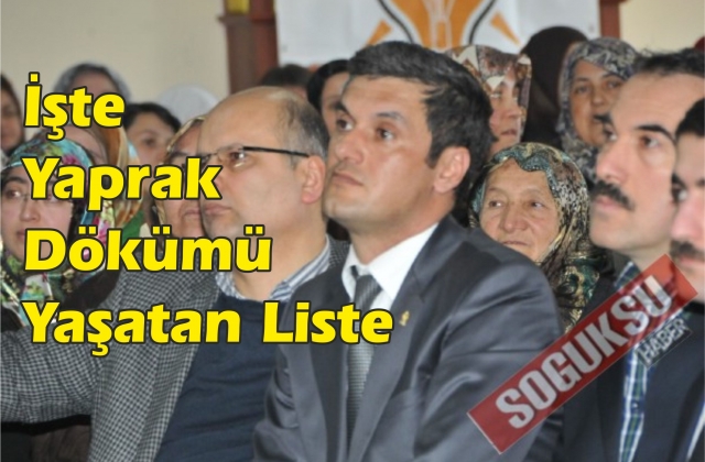 AK PARTİ KONGRESİNDE YAPRAK DÖKÜMÜ YAŞANDI