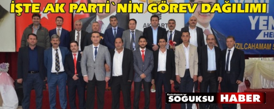 AK PARTİDE GÖREV DAĞILIMI