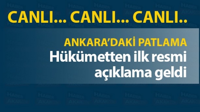 ANKARA DA PATLAMA