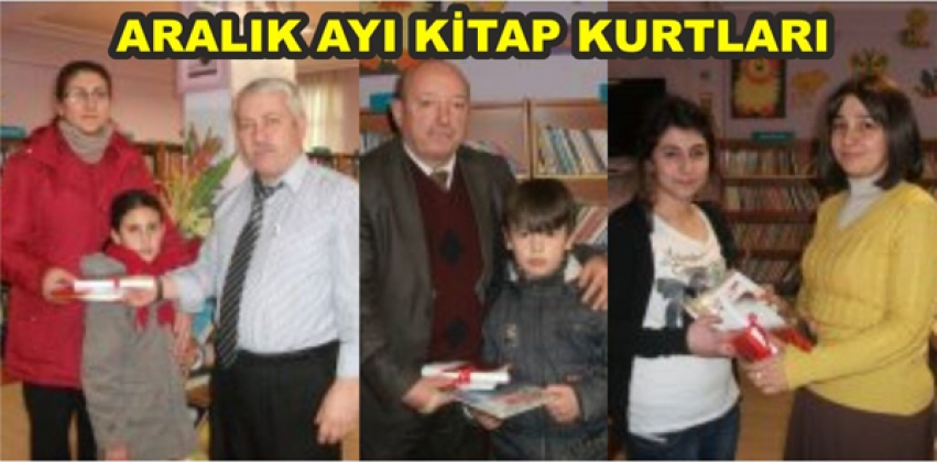 ARALIK AYI KİTAP KURTLARI ÖDÜLLENDİRİLDİ