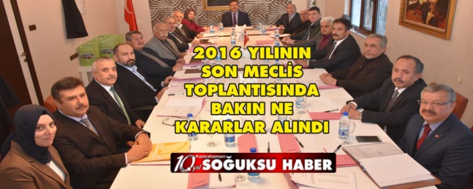 ARALIK AYI MECLİS TOPLANTISI