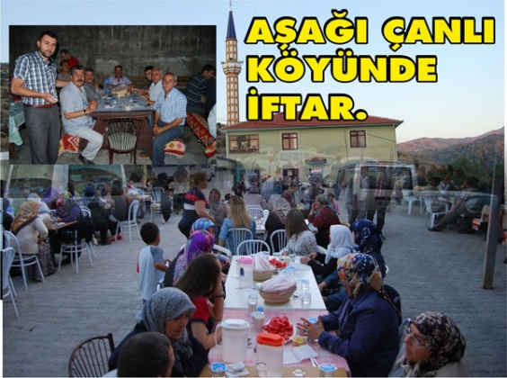 AŞAĞI ÇANLI KÖYÜ İFTARDA BİRARADA