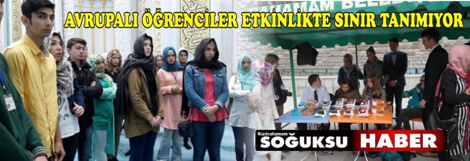 AVRUPALI ÖĞRENCİLER STAND KURDU