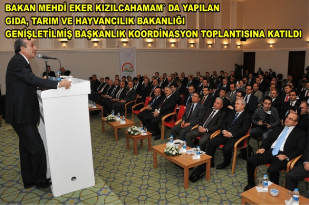 BAKAN MEHDİ EKER KIZILCAHAMAM`DA KONUŞTU