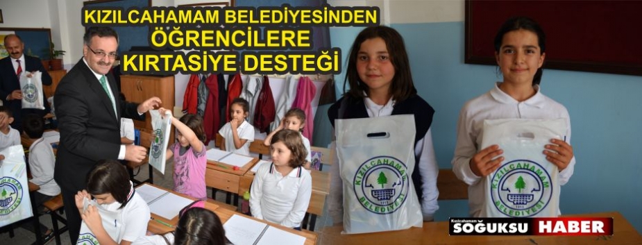 BAŞKANDAN ÖĞRENCİLERE KIRTASİYE JESTİ