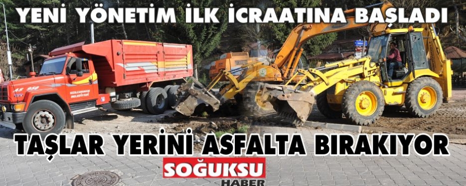 BELEDİYE İLK İCRAATA YOLDAN BAŞLADI