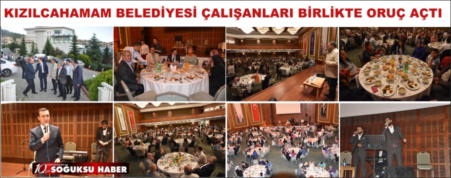 BELEDİYE PERSONELİNE İFTAR YEMEĞİ