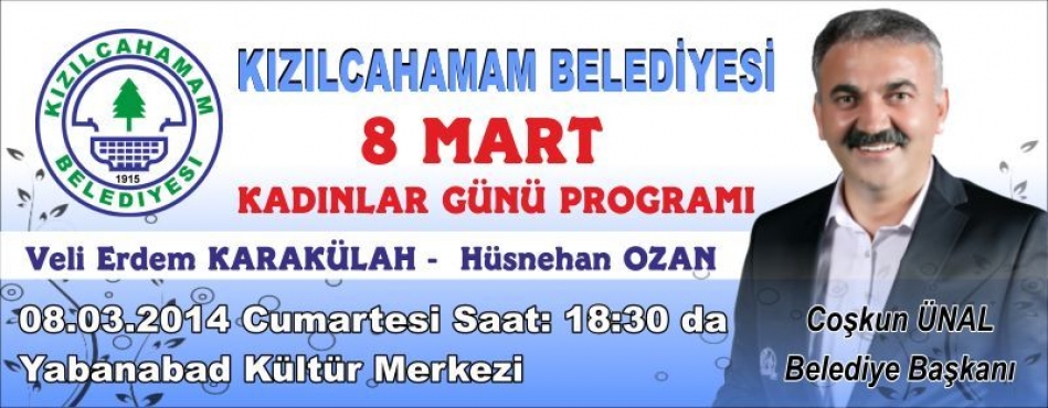 BELEDİYE'DEN KADINLAR GÜNÜ PROGRAMI