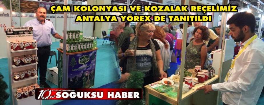  ÇAM KOLONYASI VE KOZALAK REÇELİMİZ ANTALYA YÖREX DE TANITILDI