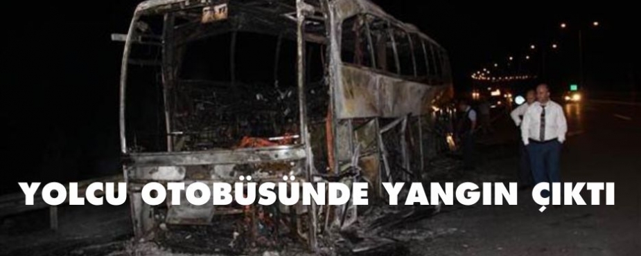 CANKURTARANDA OTOBÜS YANDI