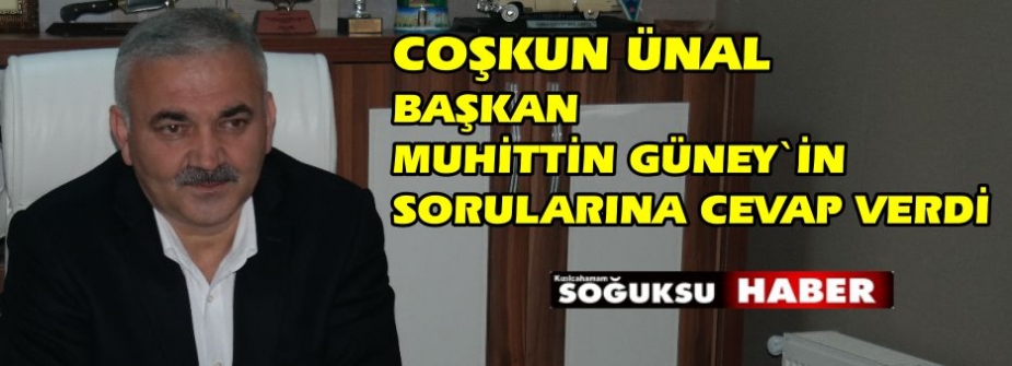 COŞKUN ÜNAL YENİ AÇIKLAMALARI VİDEO