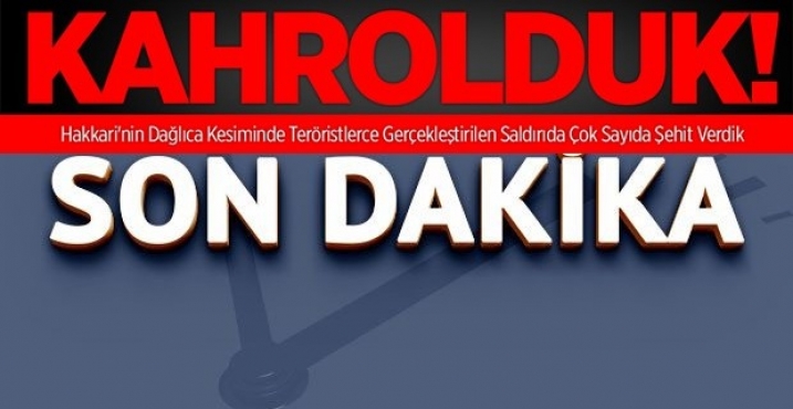 DAĞLICA'DAKİ HAİN SALDIRIDA ÇOK SAYIDA ŞEHİT VAR