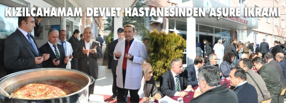 DEVLET HASTANESİ TARAFINDAN AŞURE İKRAM EDİLDİ.