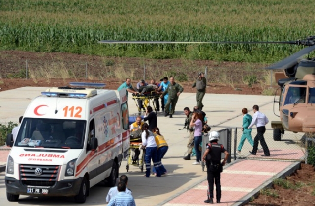 Diyarbakır'da askeri helikopter düştü