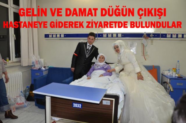 DÜĞÜNDEN ÇIKAN GELİN VE DAMAT HASTANEYE GİTTİ.