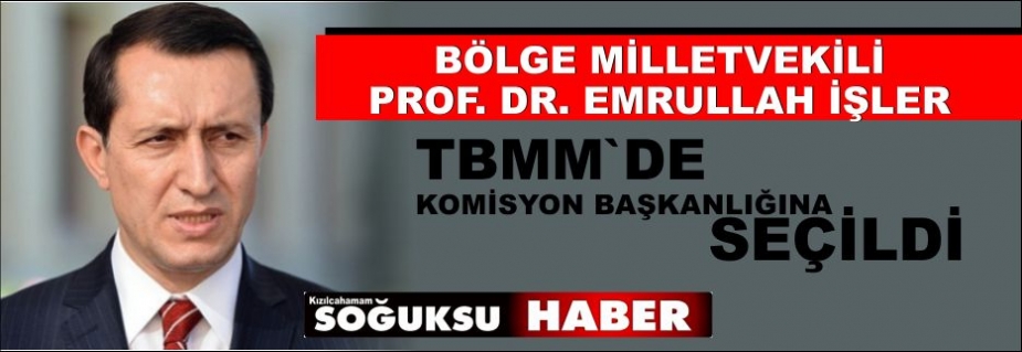 EMRULLAH İŞLER TBMM DE KOMİSYON BAŞKANI SEÇİLDİ