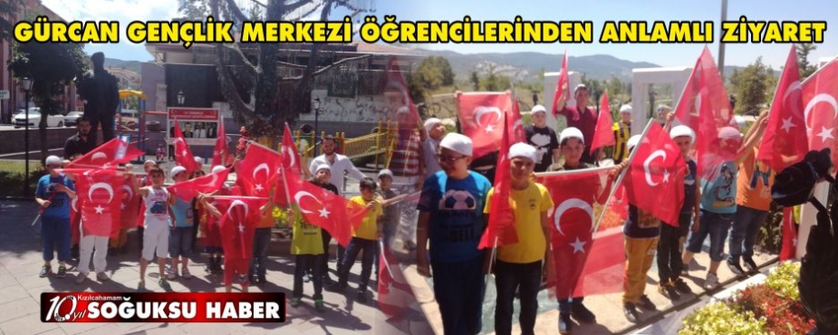 GÜRCAN GENÇLİK MERKEZİ ÖĞRENCİLERİNDEN ANLAMLI ZİYARET