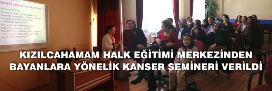 HALK EĞİTİM MERKEZİNDEN SEMİNER