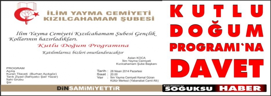 İLİM YAYMA CEMİYETİNDEN KUTLU DOĞUM PROGRAMI