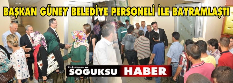 İLK BAYRAMLAŞMA PERSONELLE YAPILDI