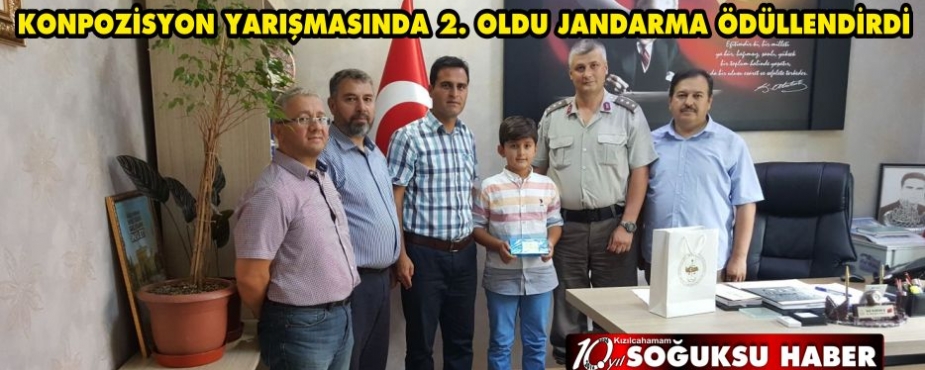  JANDARMA GENEL KOMUTANLIĞI İMAM HATİP ORTAOKULU ÖĞRENCİSİNİ ÖDÜLLENDİRDİ.