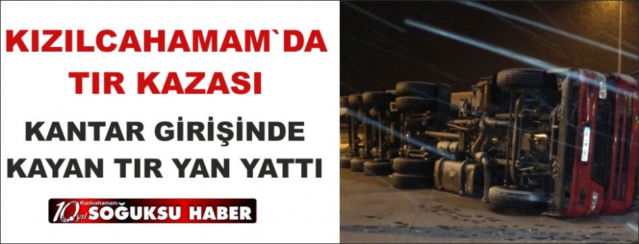 KAR YAĞIŞI KAZA GETİRDİ