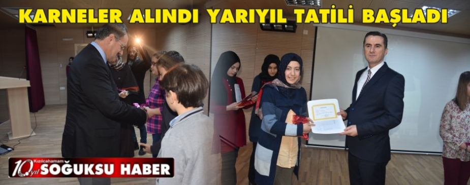 KARNELER ALINDI YARIYIL TATİLİ BAŞLADI 