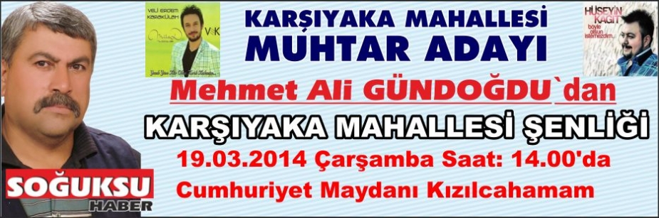 KARŞIYAKA MAHALLESİ ŞENLİĞİNE DAVET