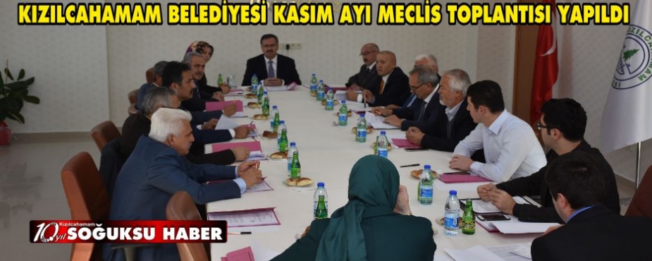  KASIM AYI BELEDİYE MECLİS TOPLANTISI YAPILDI