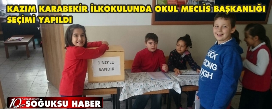 KAZIM KARABEKİR İLKOKULUNDA SEÇİM HEYECANI YAŞANDI