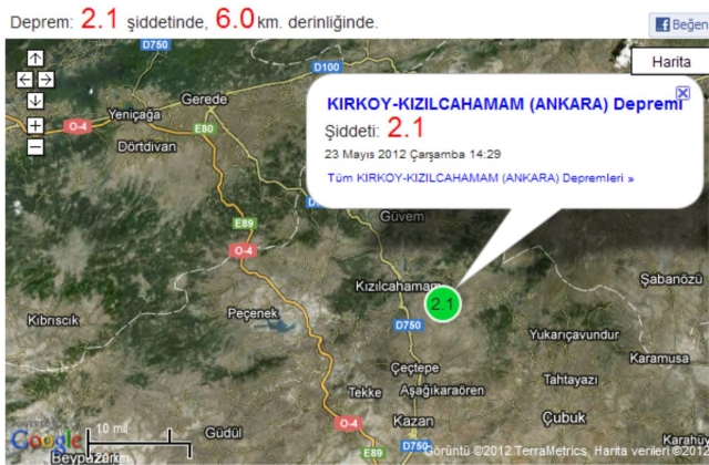 KIRKÖY KÖYÜNDE DEPREM 